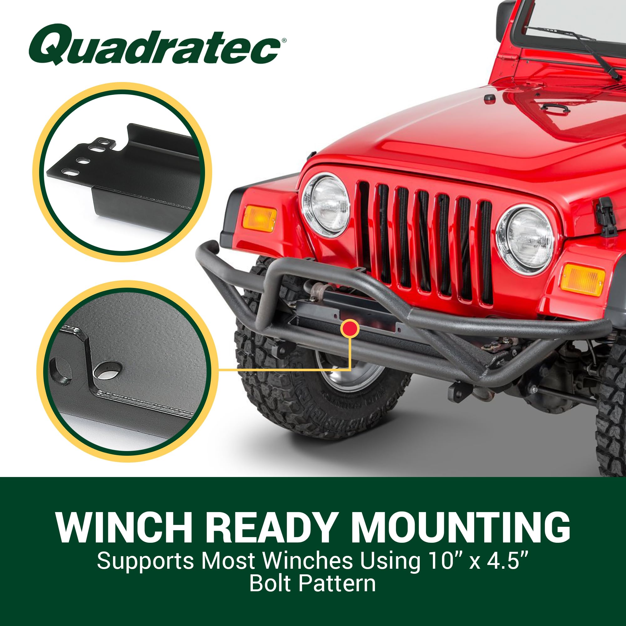 Amazon.co.jp: Quadratec プレミアムウインチマウント - ジープ